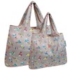 allydrew Large & Small Foldable Tote Nylon Reusable Grocery Bags,