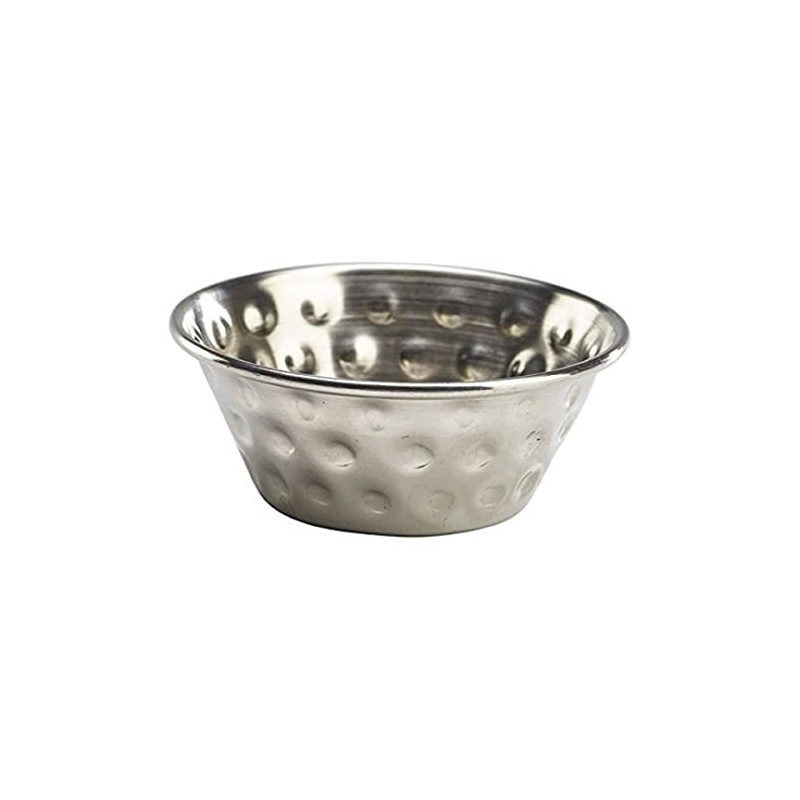 Genware NEV-RAMSTH115 Stainless Steel Hammered Ramekin, 1.5 oz.