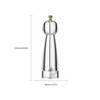 Pepper Grinder Acrylic Ceramic Round Head Multifunctional Pepper Mill Shaker