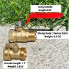 HQMPC Garden Hose Shut Off Valve Ball Valve 3/4" GHT