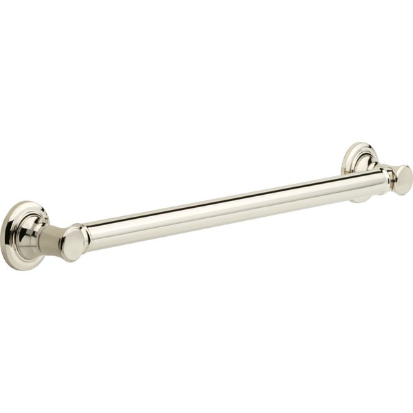 Delta Faucet 41624-PN Traditional Decorative Grab Bar, 24", Polished Nickel