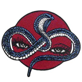 The Snake Eyes Patch Embroidered Applique Badge Iron On Sew On Emblem