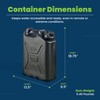 Scepter 2-Pack Military Water Container for Camping/Emergency/Off-Road, 5 Gallon, Black