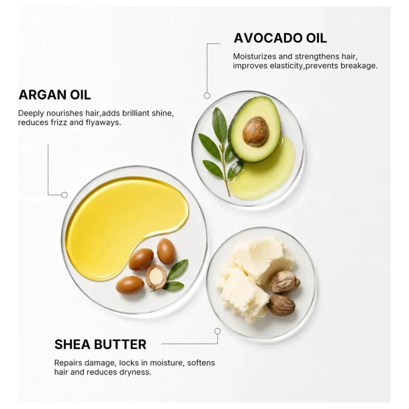 Karseell Crema Definidora De Rizos Anti Frizz + Aceite 2en1