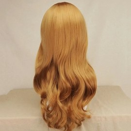 Long hair blonde female full wig long wig-WFI0N34 / 긴머리 금발 여성 전체 가발 긴가발-WFI0N34