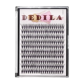 Dedila 8-22mm to Choose 20D/40D/60D/80D/100D Individual False Eyelashes Makeup Cluster Eyelashes Thickness 0.07mm D Curl Natural long Black Soft 3D Eye Lashes Extensions (20D-19mm)