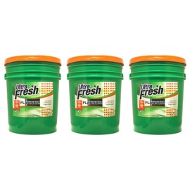 Ultra Fresh 3X Platinum 5 Gallon Laundry Detergent Liquid for All Machine Types with Easy Dispensing Pump, Up to 640 Loads, Original Green (3 Pack)