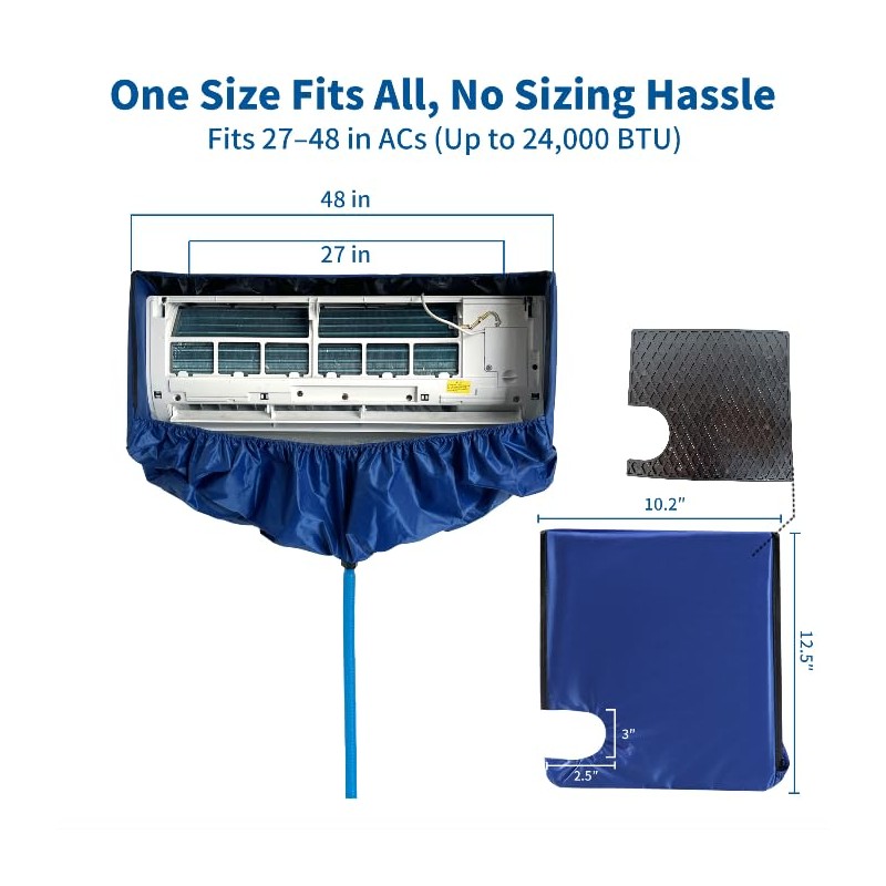 Mini Split Cleaning Kit, Fits 27" - 48" Long Units,