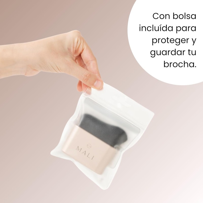 MALI Brocha para Bronceado Vegana Blending Brush Ultra Suave para