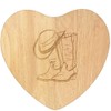 'Cowboy Boots & Hat' Wooden Heart Shaped Chopping/Cutting Board (WB00066930)