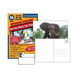Photo Postcard 4x6 Turn Your Photos Into Post Cards (15 Pack)