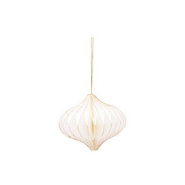 Gallerie II Honeycomb Paper White Ornament White