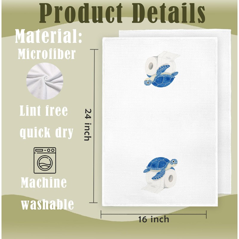 YTRGI Hand Dish Towels for Kitchen and Bathroom 064