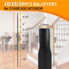 Iron Balusters for Staircase Interior, Stair Balusters 44" Black Double