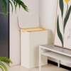 efluky Slim Laundry Basket with Lid, Narrow Laundry Hamper with