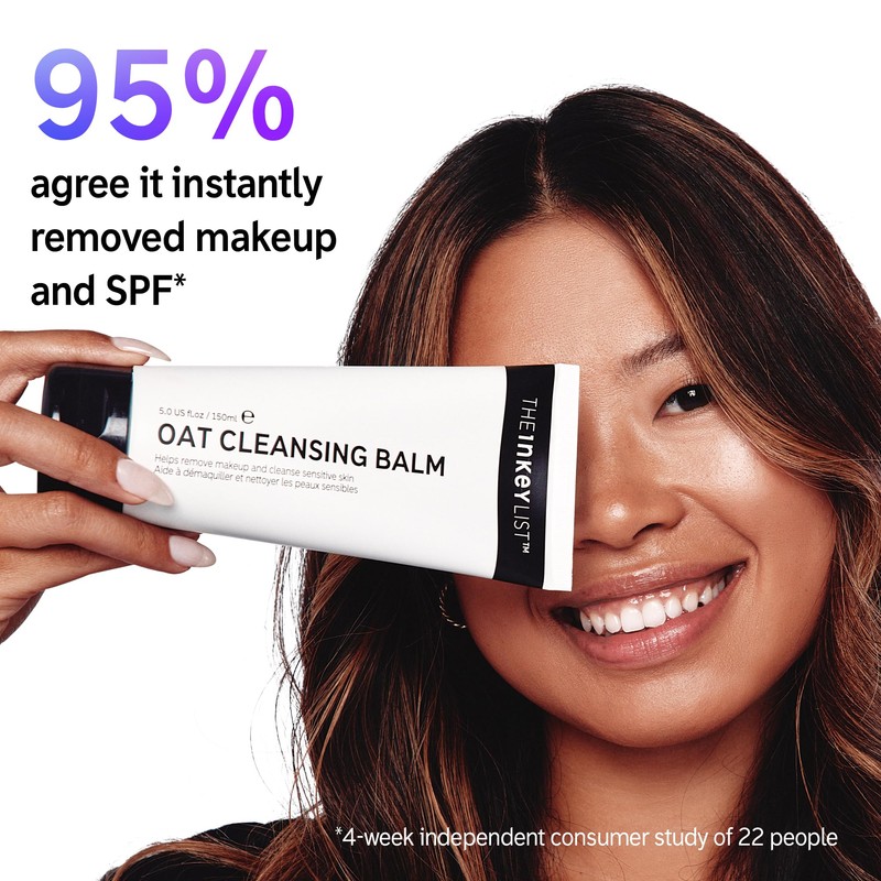 The INKEY List Oat Cleansing Balm 5 Fl Oz/150ml, Dissolves