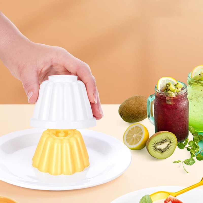 8 PCS Pudding Moulds,Pudding Cups with Lid,Mini Jelly Moulds, Pudding