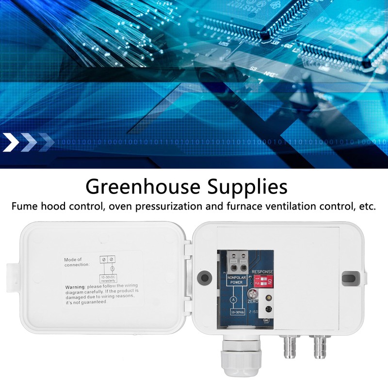 Differential Pressure Transmitter Temperature Humidity Sensor Air Mositure Probe Monitor