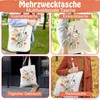 Fabric Bag Printed Spring Flowers Fabric Bag Tote Bag Women's