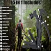 15-in-1 Multitool Hammer Black 18 In 1 Snowflake Multi Tool,