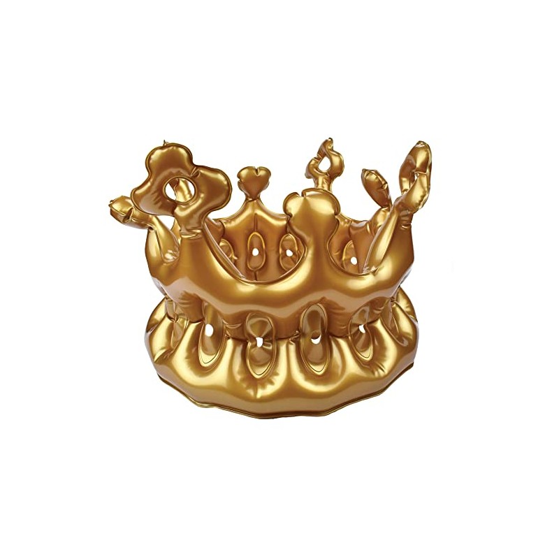 Legami - CRO0001 Inflatable Crown, Adult Size, Diameter 22 cm