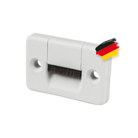 BAUHELD® Roller Shutter Belt Guide Surface-Mounted [Pack of 5] – Maxi Belt Guide with Brush Seal [Made in Germany] – Suitable for Roller Shutter Belt 23 mm [Square] – Two Pieces with Hole Spacing 40