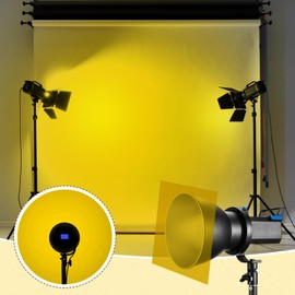 Cabilock Color Correction Gel Light Filter Sheets, Colors Transparent Plastic Film Colored Overlays for Video, Photo, Film & Photography Lighting Gel Filters, Yellow