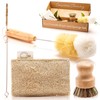 Bamboo Dish Brush Set – Eco Kitchen Cleaning Kit |