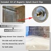 Arayarser 74 Inch Shower Curtain Liner with Magnets & Side