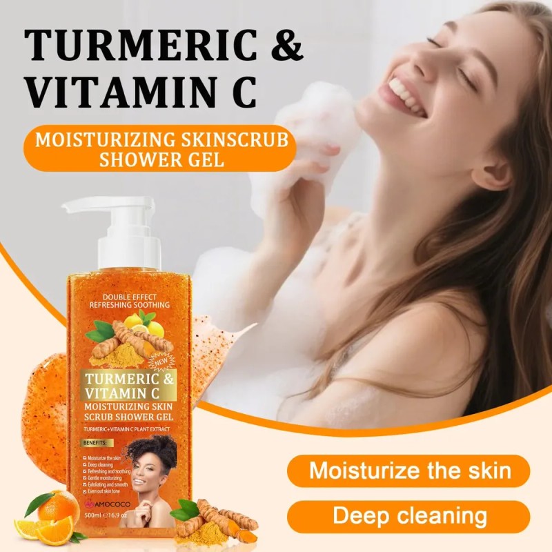 Gel De Ducha Con Vitamina C Exfoliante 2 Pzas
