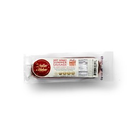 Schaller & Weber Mikes Hot Honey Summer Sausage, Gluten Free, Ready to Eat, 100% Natural Meat Snacks, 6 Ounce (Pack of 12)