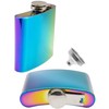 Outdoor Saxx® Stainless Steel Hip Flask 175ml Rainbow Effect Paint