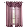 Royal Hotel Bedding Abri Eggplant Grommet Crushed Sheer Curtain Panel