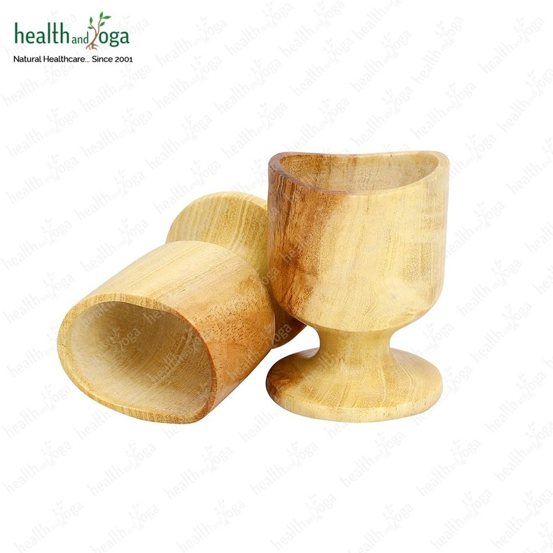 ChillEyes Neem Wood Eye Wash Cups - Ayurvedic Healing with