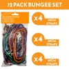 Xtremeauto Bungee Cords With Hooks 𝐉𝐮𝐦𝐛𝐨 𝐏𝐚𝐜𝐤 Of 12 Heavy