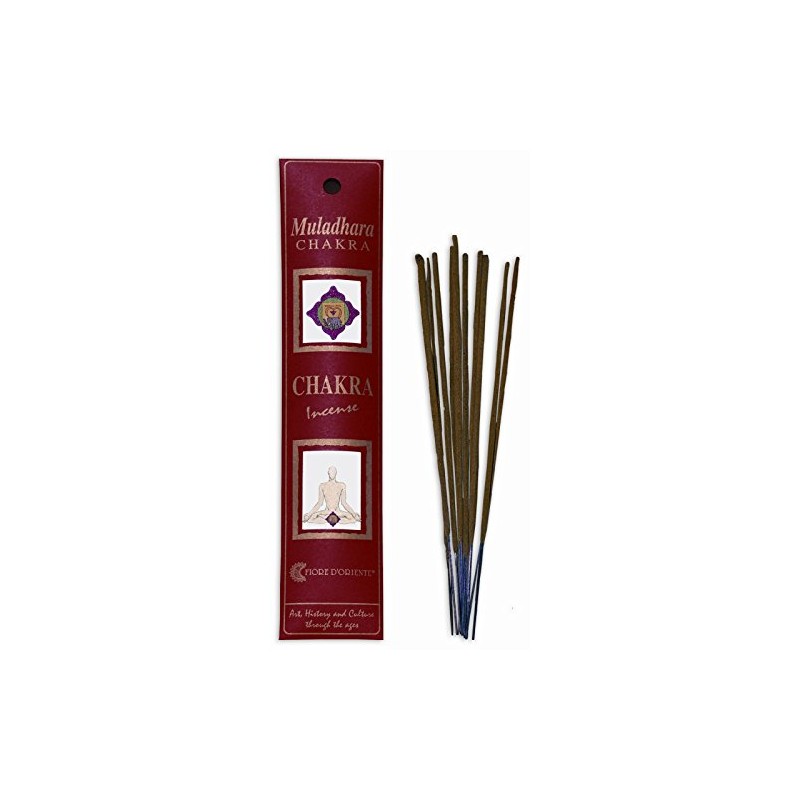 Fiore D'Oriente 1st Chakra Incense Muladhara 8 Sticks in Red