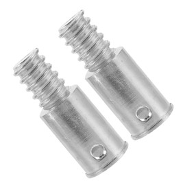 2pcs Replacement Re Adapter Pole Broom Kit Threaded Tip for Tips End Metal Handle Extension Mop