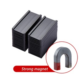 200 Pieces Magnetic Label Holders with Magnets Magnetic Data Card Holders with Clear Plastic Protectors for Metal Shelf, Whiteboard (1 x 2 Inch)