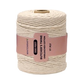 Twine String for Valentines Day| Butchers Twine for Turkey Trussing|1.2mm Kitchen Twine for Meat Cooking and Food Oven Safe|1 piece x 500 Feet| Twine for Crafts|Bakers Twine|Wired Heavy Natural Cotton
