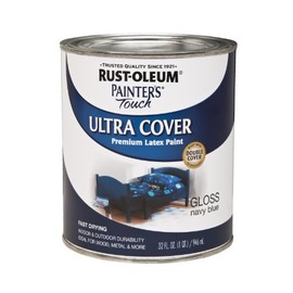 Rust-Oleum 1922730 Enamel Paint, Half Pint, Gloss Navy Blue