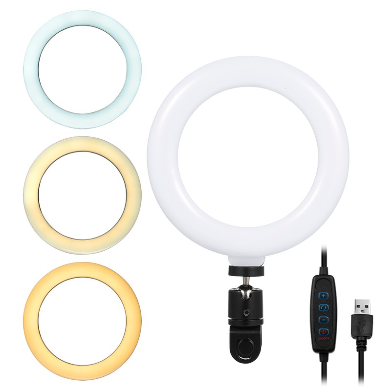 6'' Ring Light for Laptop, Computer Clip Video Fill Light