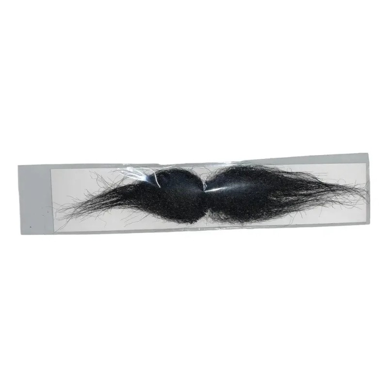 12 Bigote Negro Postizo Mostacho Mexicano Disfraz Zapata Negro