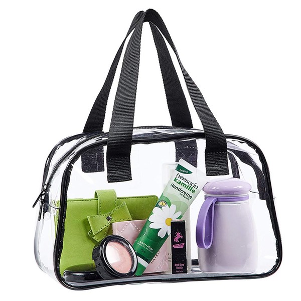 Eland Clear Tote Bag Stadium Approved, Mini Clear Purse for Gym, Work, Travel or Concert