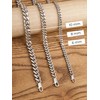 HAQUIL Stainless Steel Miami Cuban Curb Link Chain Necklace, Jewelry
