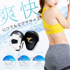 [Used by Prestigious Gyms] Punching Mitt, Punching Gloves, Boxing, Tran, Kickboxing, Martial Arts, Karate, Taekwondo, Practice, Set of 2, One Size Fits All