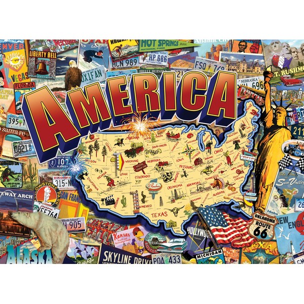 Buffalo Games - Signature Collection - Vintage America - 1000 Piece Jigsaw Puzzle