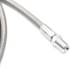 1/2" Male NPT Stainless Steel Braided Hose 48" Length PTFE