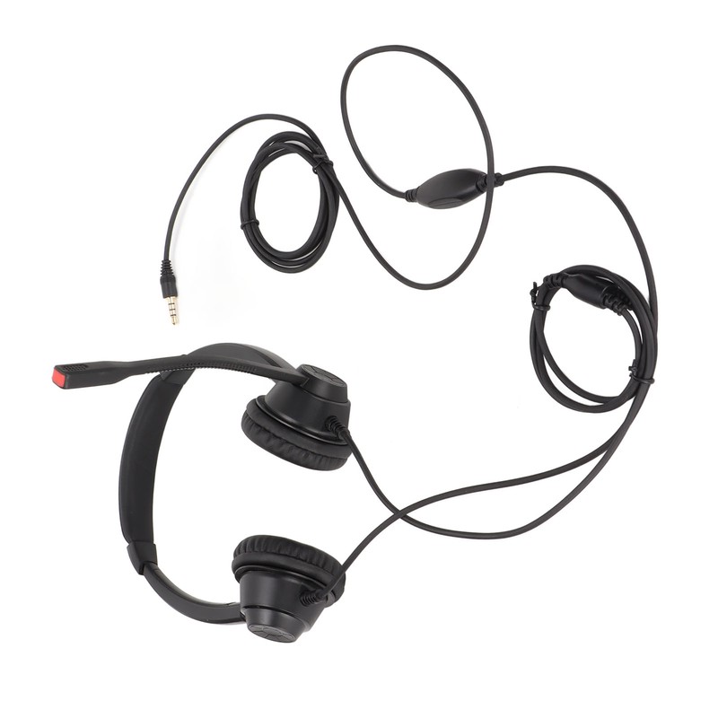 Call Center Headset Noise Cancelling Mic Supports Speaker Volume Adjustment