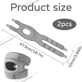 AONAYO Pack of 2 Wellness Knee Brace, Knee Brace Osteoarthritis, Knee Brace, Patella Stabilising Knee Brace, Training Knee Pads, Adjustable Knee Brace for Dancing for Men and Women