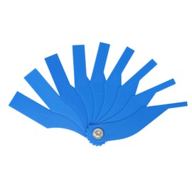 CTA Tools 8858 Brake Thickness Gauge - Truck, Automotive Tools, Brake Pad Measuring Tool, for Accurate Brake Lining Measurement, Bright Blue Plastic Finish, 9 Commercial Truck Sizes